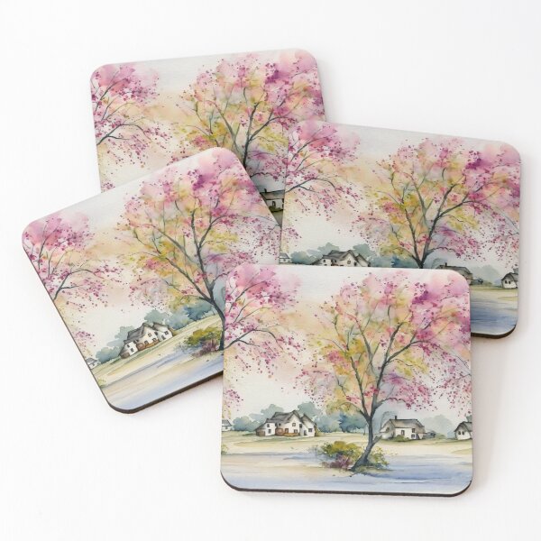 Item preview, Blooming Village designed and sold by Delemore Art.