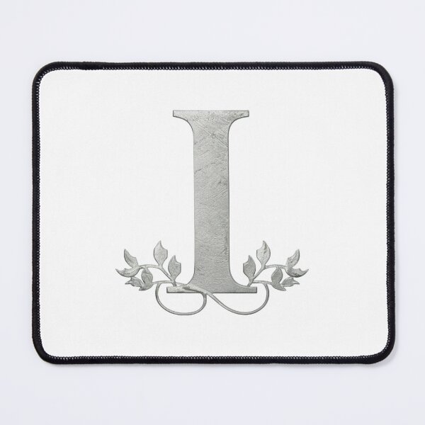 Item preview, Luxury Floral Monogram I: Elegant Grey and Silver Typography designed and sold by Fil4.