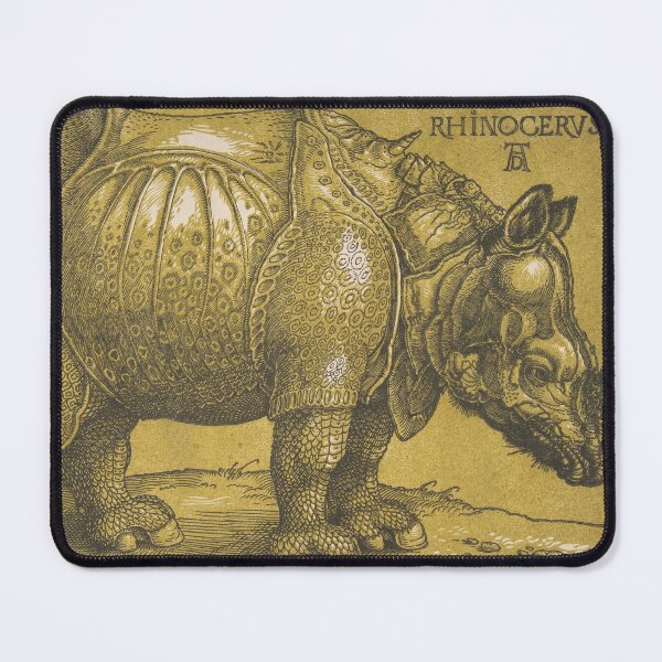 Item preview, Rhinoceros Woodcut, Durer 16th Century designed and sold by cheeseburgercat.