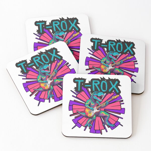 Item preview, T-Rox Dinosaur Rockstar. T-rex Rocking with an Electric Guitar. designed and sold by Tee-Rex Designs.