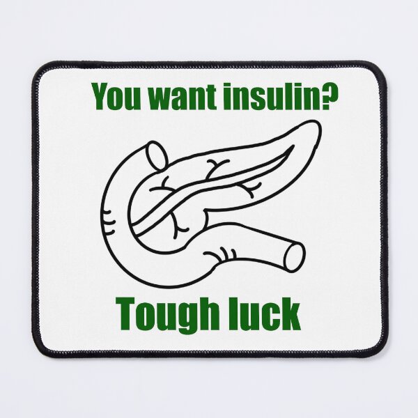 Item preview, I’m a Type 1 diabetic and my pancreas isn’t working  designed and sold by Animals-by-JB.