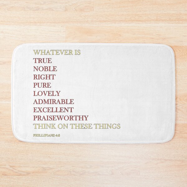 Item preview, Think On These Things Phillipians 4:8 designed and sold by BrittleDjinn.