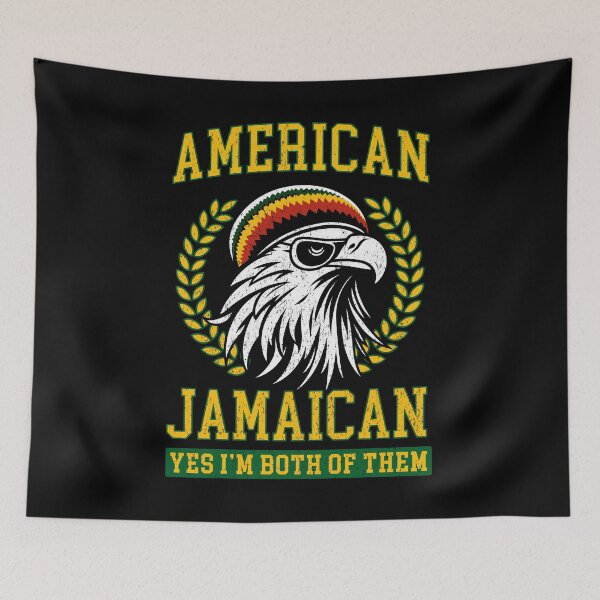 Item preview, American Jamaican : Yes I'm Both Of Them designed and sold by LazyLoungeCo.