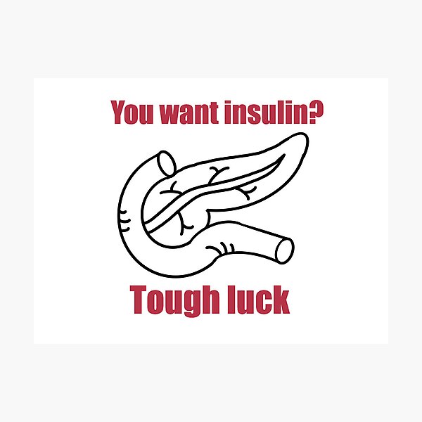 Item preview, I’m a Type 1 diabetic and my pancreas isn’t working  designed and sold by Animals-by-JB.