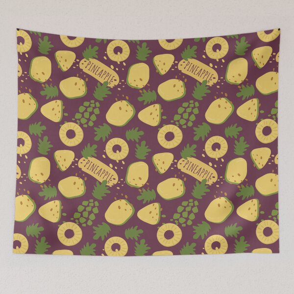 Item preview, Juicy fruit delicious pineapple pattern designed and sold by Deepness2023.