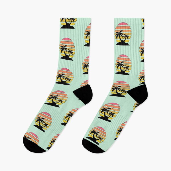 Item preview, Tropical Island Retro Sunset designed and sold by zibziby.