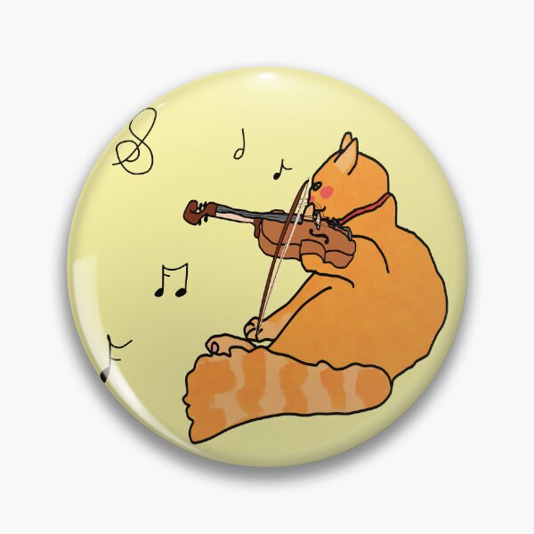 Item preview, Cat playing violin designed and sold by Kaewtaming.