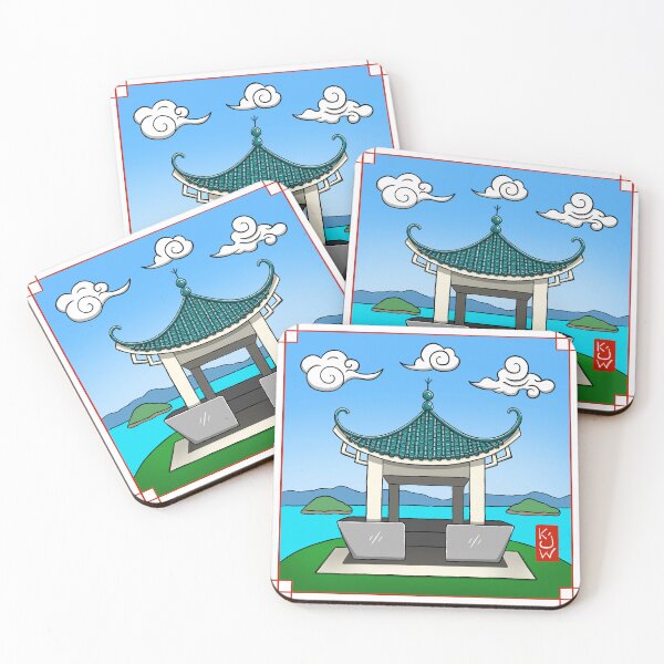 Item preview, Pagoda - Chinese Pagoda - Hong Kong designed and sold by katwuArt.