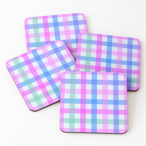 Item preview, pink blue green gingham  designed and sold by wordznart.
