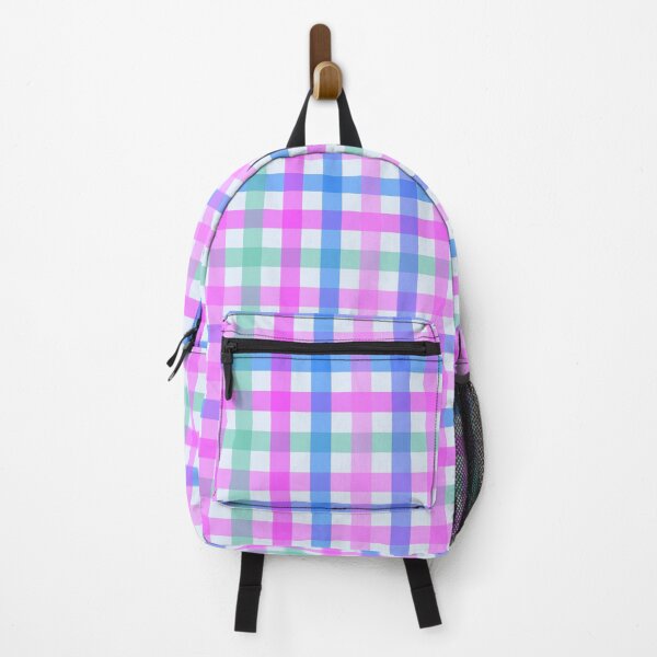 Item preview, pink blue green gingham designed and sold by wordznart.