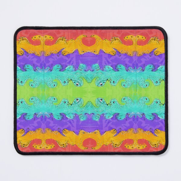 Item preview, Waves merging – A colourful illustration designed and sold by MysticalFruit.