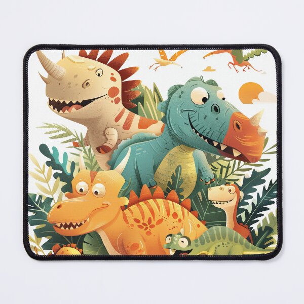 Item preview, Cute colorful dinosaurs , fun dinosaur art designed and sold by Inktown.