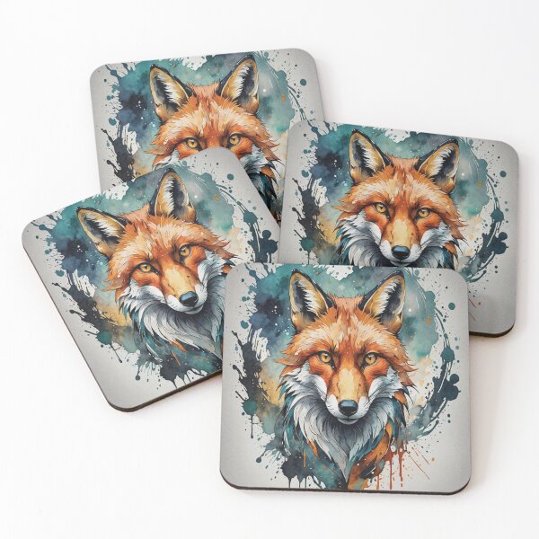 Item preview, Colorful Fox Face Logo Facing Forward designed and sold by KING TK.