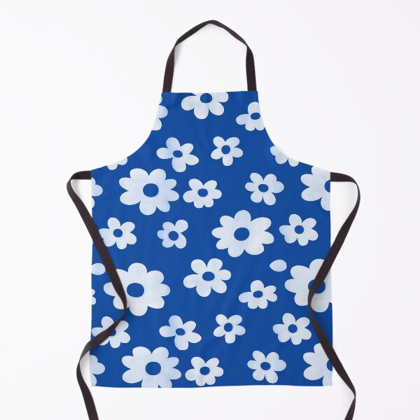 Artikelvorschau, Blasse kleine Gänseblümchen Blumenmuster auf blau entworfen und verkauft von victorsuarez.