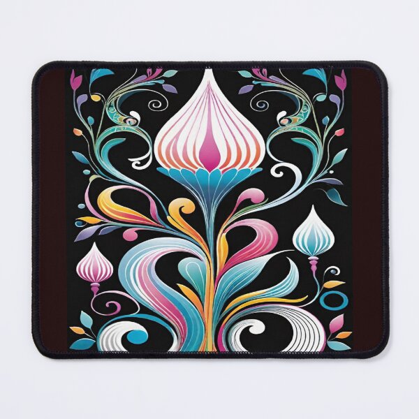 Item preview, Vibrant Symmetrical Floral Artwork designed and sold by merve02shop.