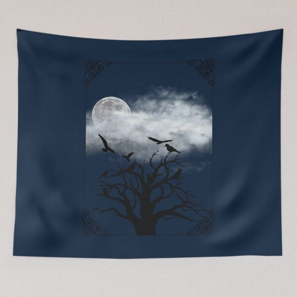 Item preview, Tree and Crows in the Moonlight designed and sold by Jaruna.