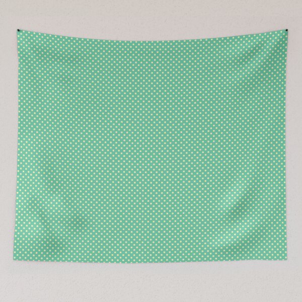 Item preview, White polka dots on a turquoise background. designed and sold by My-fake-places.