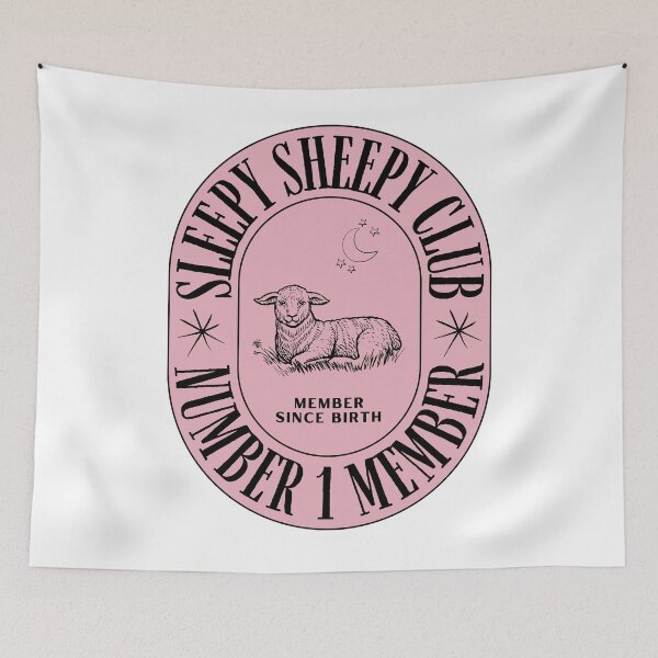 Item preview, Sleepy Sheepy Club Sheep designed and sold by HerkDesigns.