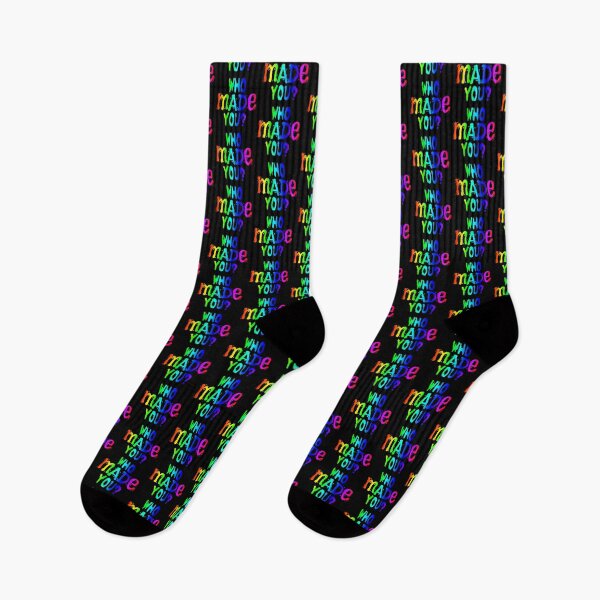 Item preview, WHO MADE YOU? (joke design in rainbow) designed and sold by Dzhart.