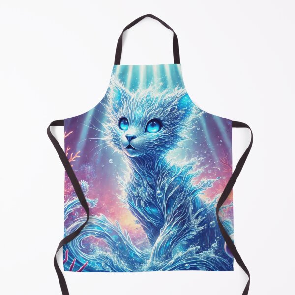 Item preview, Water Elemental Cat in Underwater Realm designed and sold by TeslaSt0re.