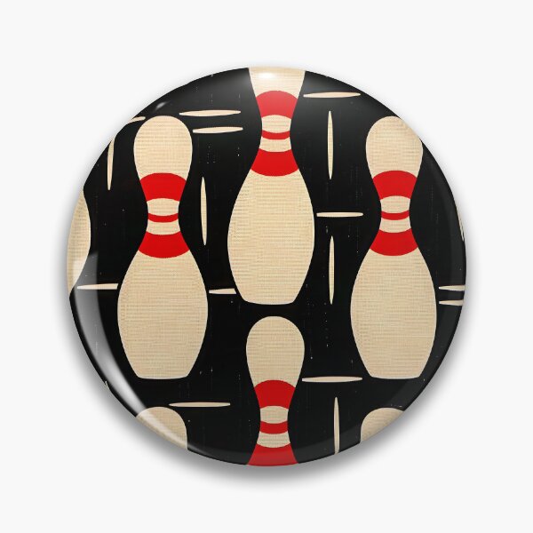 Item preview, Bowling Pins Retro Pattern designed and sold by sheprint.