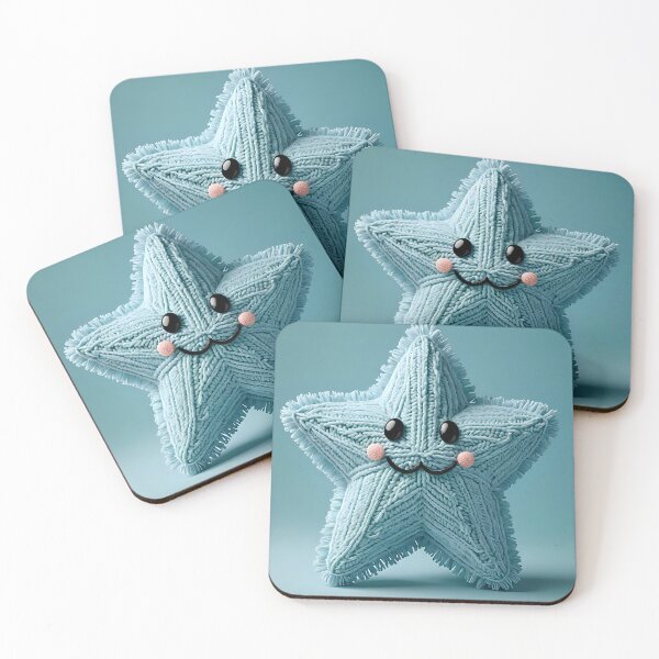 Item preview, Knitted happy star designed and sold by Studio Quirk.