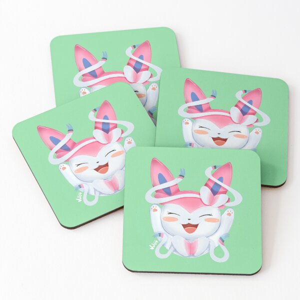 Item preview, Cute Pink Fox with Wiggling Ribbons and Butterfly Pin designed and sold by VulpyArt.