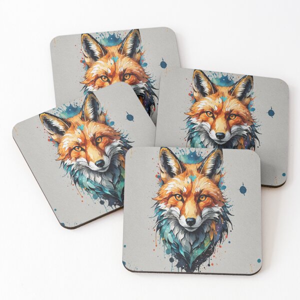 Item preview, Colorful Fox Face Logo Facing Forward designed and sold by KING TK.
