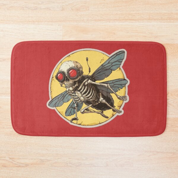Item preview, Skeleton Fly - Steampunk Skull Insect Art Print designed and sold by nshaltiel.
