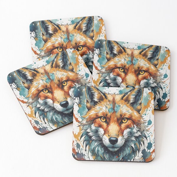 Item preview, Colorful Fox Face Logo Facing Forward designed and sold by KING TK.