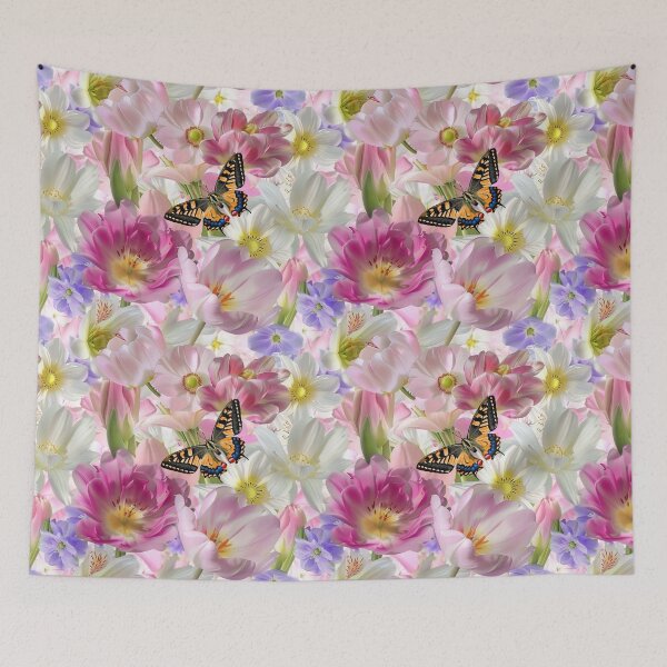 Item preview, Butterflies and summer flowers  designed and sold by Lewis-mart.