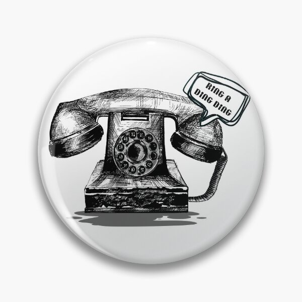 Item preview, Vintage nostalgic black and white telephone T Shirt designed and sold by Millie8282.