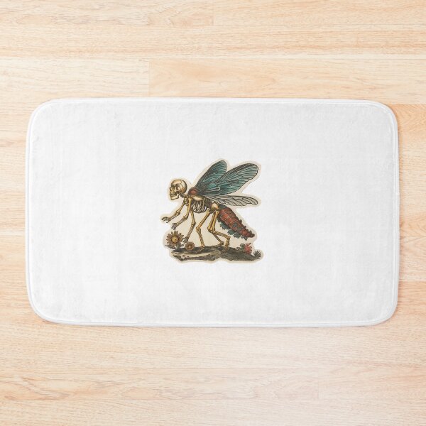Item preview, Skeleton Dragonfly - Vintage Gothic Insect Art Print designed and sold by nshaltiel.