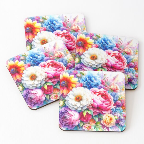 Item preview, Watercolor Flowers designed and sold by connie campbell.