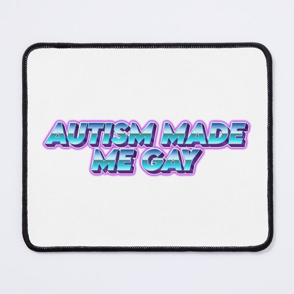 Item preview, AUTISM MADE ME GAY vaporwave designed and sold by sillygaydesigns.