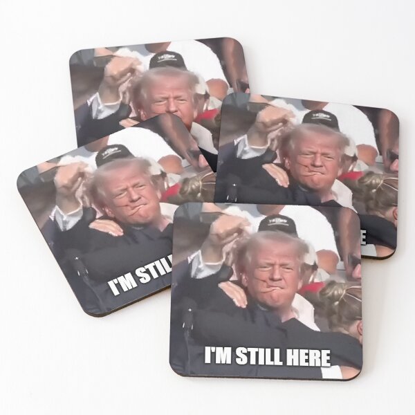 Item preview, "I'M STILL HERE" DONALD TRUMP FIST PUMP SHOT BLEEDING EAR designed and sold by designs.