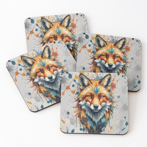 Item preview, Colorful Fox Face Logo Facing Forward designed and sold by KING TK.