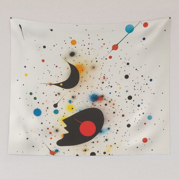 Aperçu de l'œuvre Paysages oniriques de Miró - Danse Céleste créée et vendue par nshaltiel.
