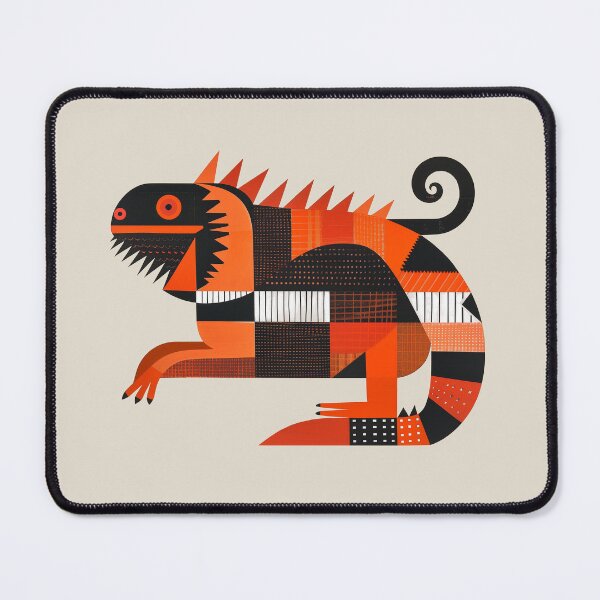 Item preview, geometric iguana designed and sold by Ztudio.