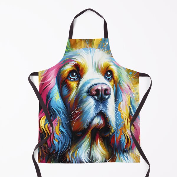 Item preview, Clumber Spaniel Dog | Acrylic Print | Colorful | Art designed and sold by Puppy Puzzles Plus.