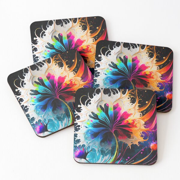 Item preview, Fantastic multicolored flowers 7 designed and sold by GRACIART-FR.