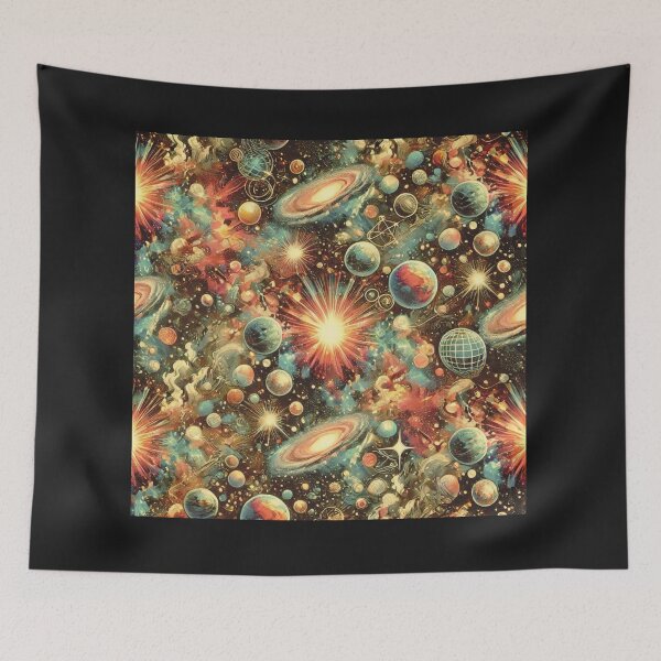 Item preview, space pattern designed and sold by TEEJAMBOREE.