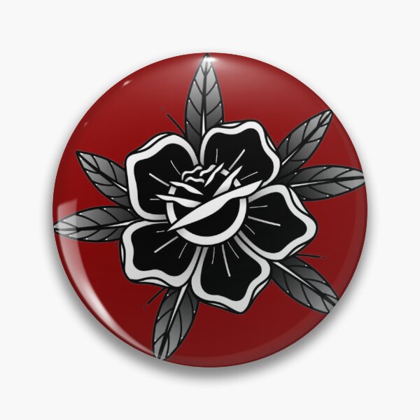 Artikelvorschau, Traditionelles Blumentattoo entworfen und verkauft von PinkReverieShop.