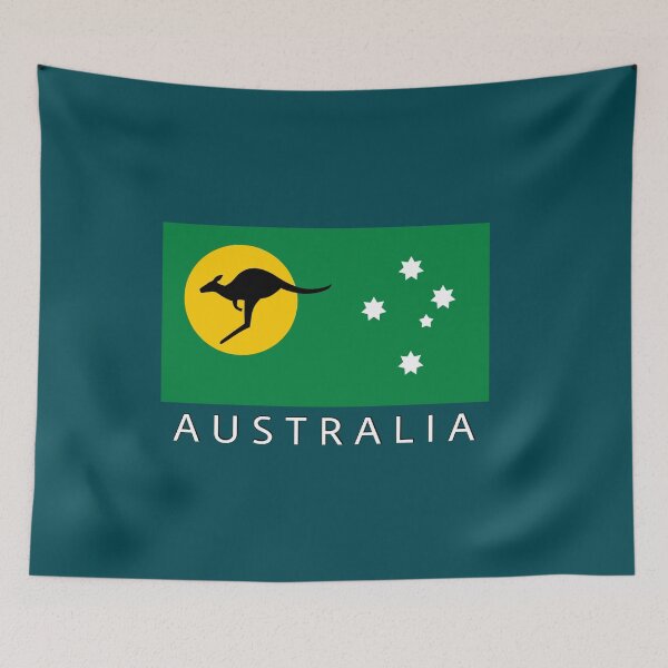 Item preview, Australia Kangaroo Sun Flag. 2024 with title Australia.  designed and sold by Kangaroo Sun.
