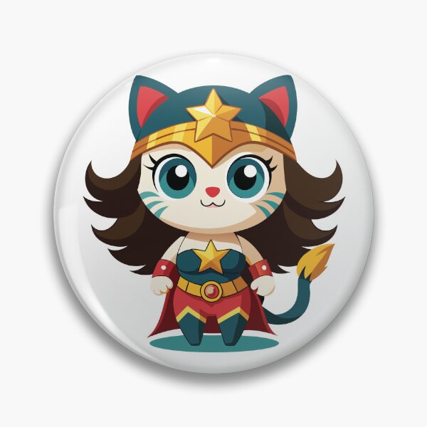Item preview, Cat Wonder Woman designed and sold by Ambrosiopolis.