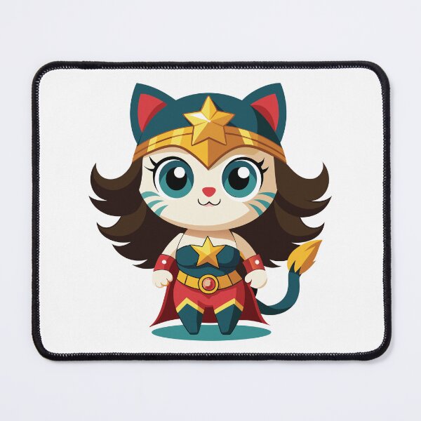 Item preview, Cat Wonder Woman designed and sold by Ambrosiopolis.