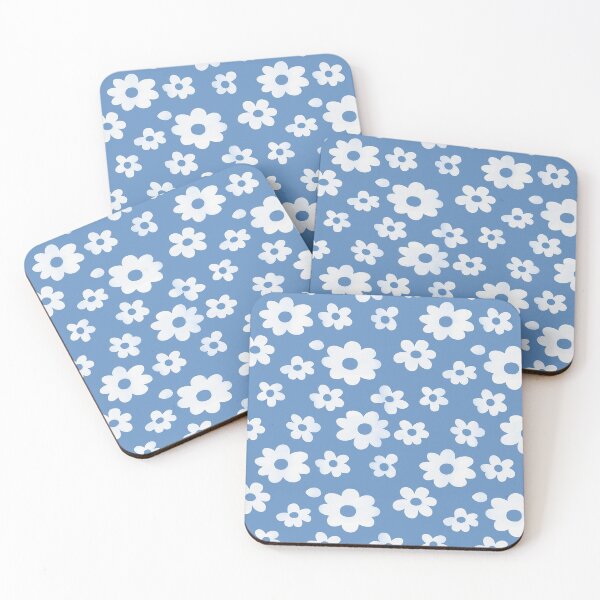 Item preview, Little Daisy Flowers Floral Pattern on Light Blue designed and sold by victorsuarez.