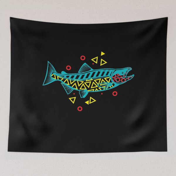 Item preview, Salmon Fishing Adventure Fishing designed and sold by MooonTees.