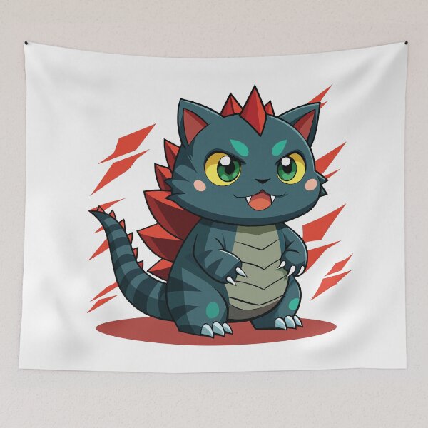 Item preview, Cat Godzilla designed and sold by Ambrosiopolis.
