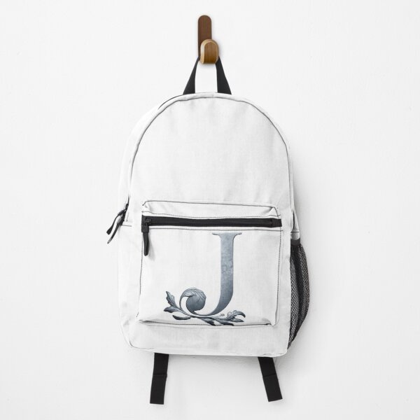 Item preview, Luxury Floral Monogram J: Elegant Grey and Silver Typography designed and sold by Fil4.